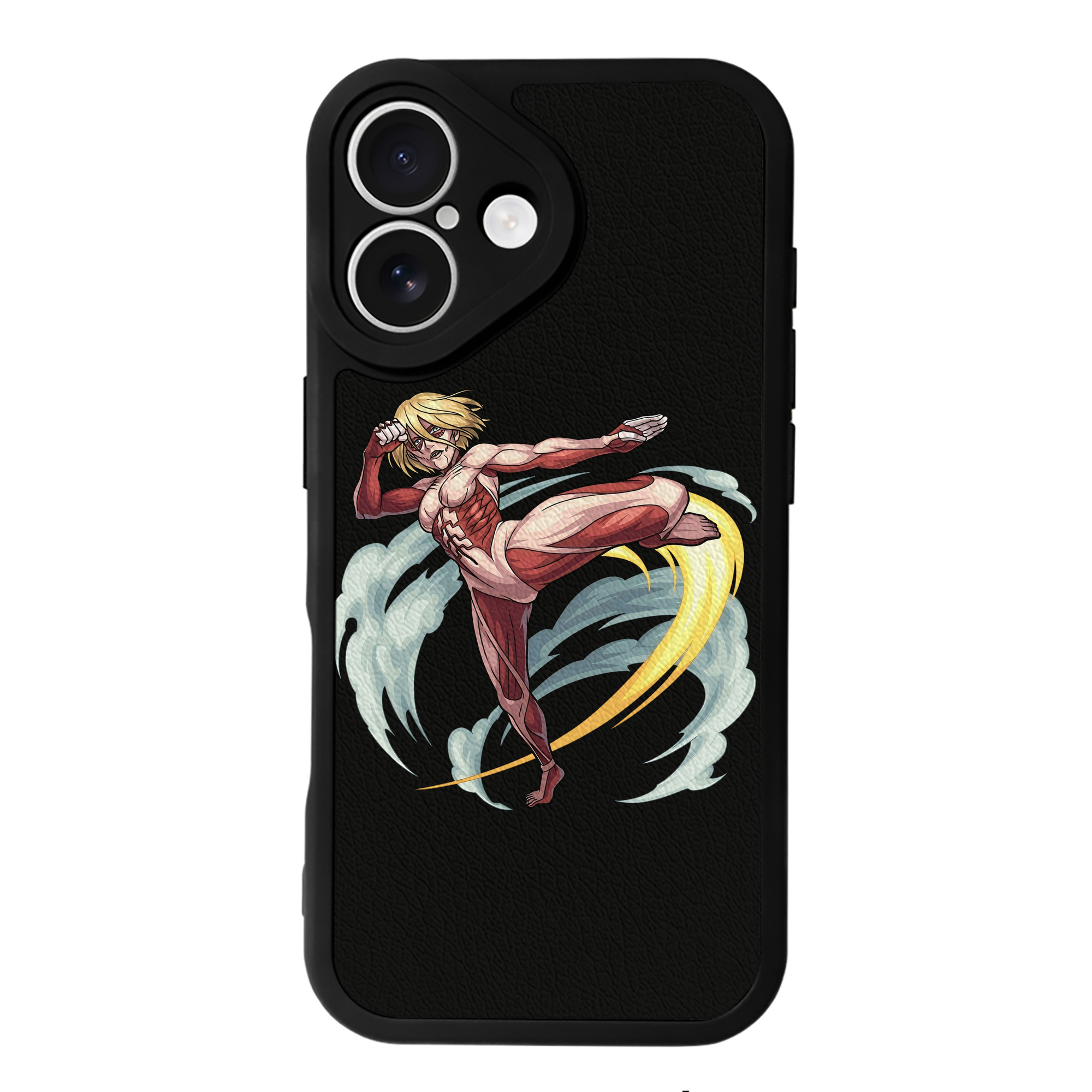 （画像用） 進撃の巨人 Attack on Titan 【iPhone 16シリーズ対応】シリコンスマホケース（レザー調） 材質：シリコン